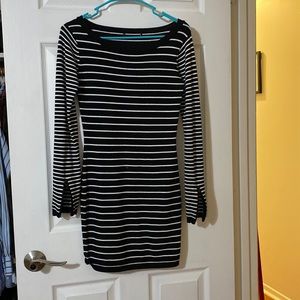 Striped sweater dress